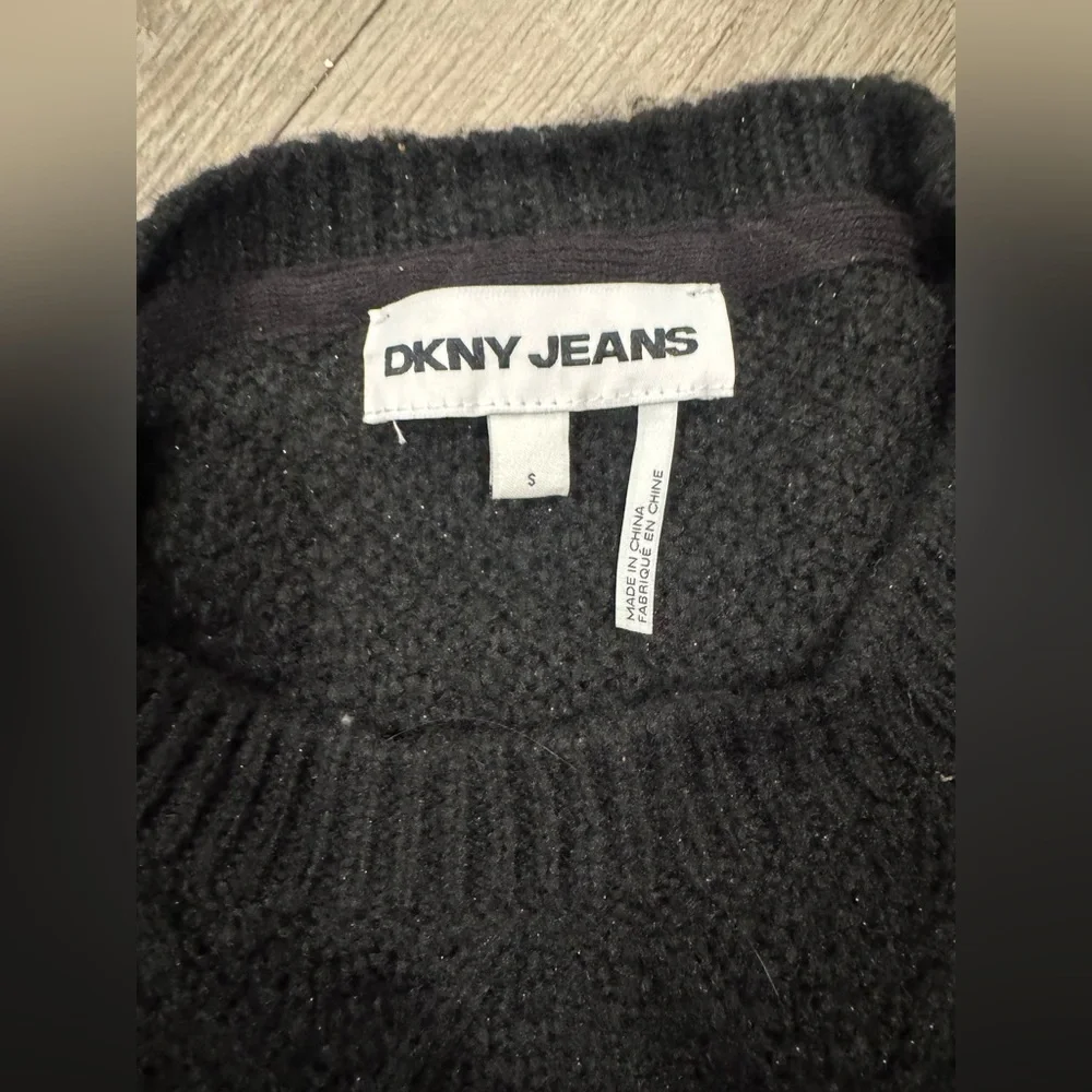 DKNY Black Cable Knit Women's Sweater